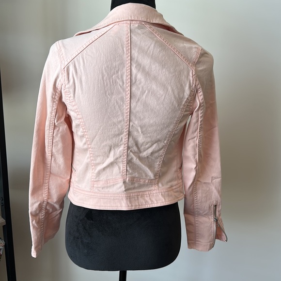H & M Divided Light Pink Denim-like Jacket Size S - Picture 6 of 10